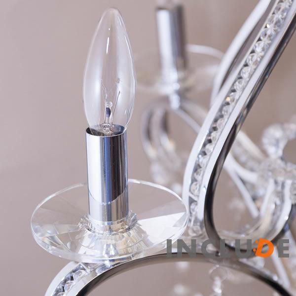 スタイリッシュ 照明 4灯 白 ウォールライト ウォールランプ ブラケット シャンデリア クリスタルガラス シーリングライト アクリルビーズ |  | 06