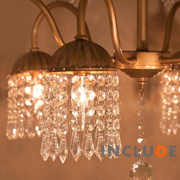 照明 6灯 ウォールライト ウォールランプ ブラケット シャンデリア ゴールド クリスタル シーリングライト アクリルビーズ インテリア照明 天井照明 |  | 01