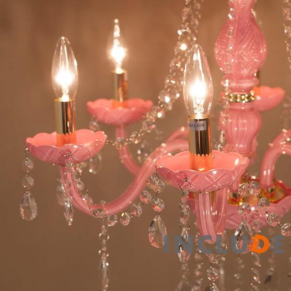 ピンクガラス 照明 6灯 ウォールライト ウォールランプ ブラケット シャンデリア クリスタルガラス シーリングライト アクリルビーズ |  | 01