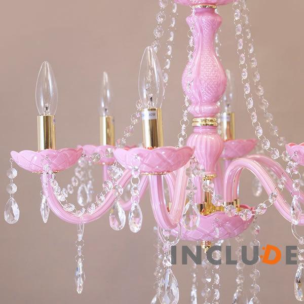 ピンクガラス 照明 6灯 ウォールライト ウォールランプ ブラケット シャンデリア クリスタルガラス シーリングライト アクリルビーズ |  | 06