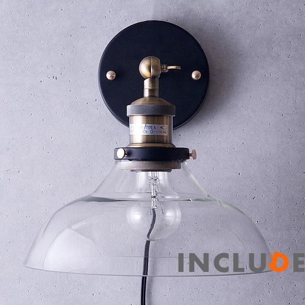 アイアン 真鍮 ガラス ブラケット ウォールライト 壁照明 1灯 LED ウォールランプ レトロ シーリングライト ヴィンテージ |  | 05