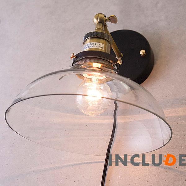 アイアン 真鍮 ガラス ブラケット ウォールライト 壁照明 1灯 LED ウォールランプ レトロ シーリングライト ヴィンテージ |  | 06