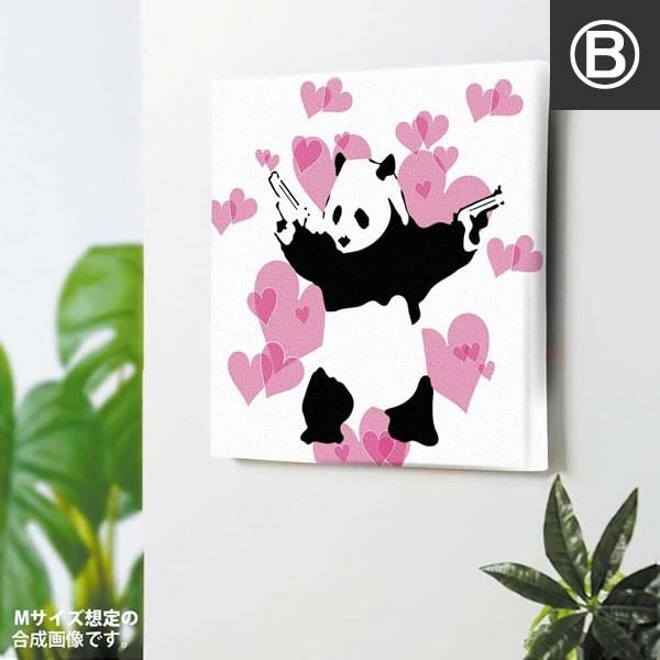 日本正規ライセンス アートパネル ファブリックボード バンクシー エイプ パンダ ハート ギャングスター シューティングパンダ 拳銃と少女 Banksy 龍の眼 |  | 08