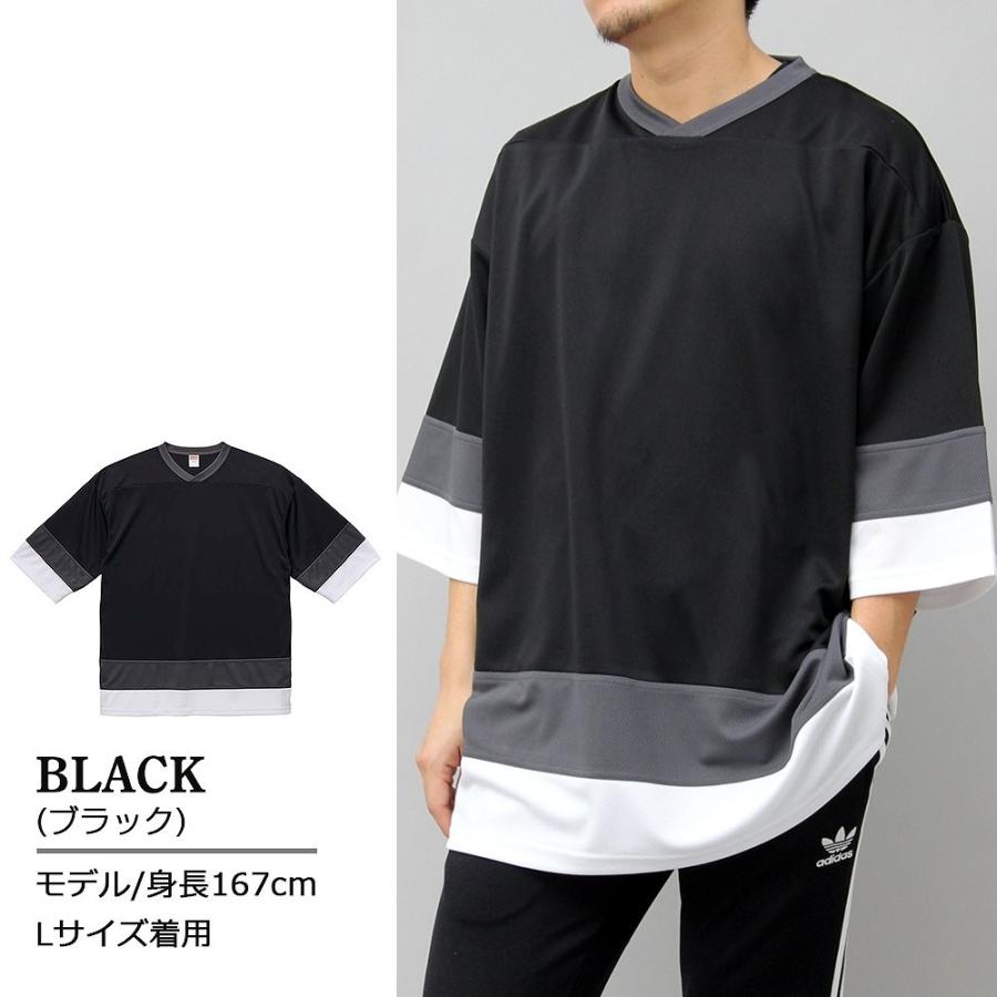 Tシャツ 半袖 ホッケーTシャツ ドライ ビッグTシャツ 速乾 ユナイテッドアスレ United Athle |  | 05