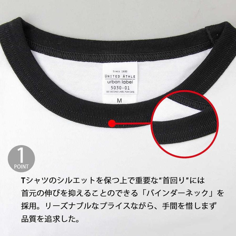 Tシャツ 半袖 リンガーTシャツ バインダーネック 5.6オンス ユナイテッドアスレ United Athle |  | 08
