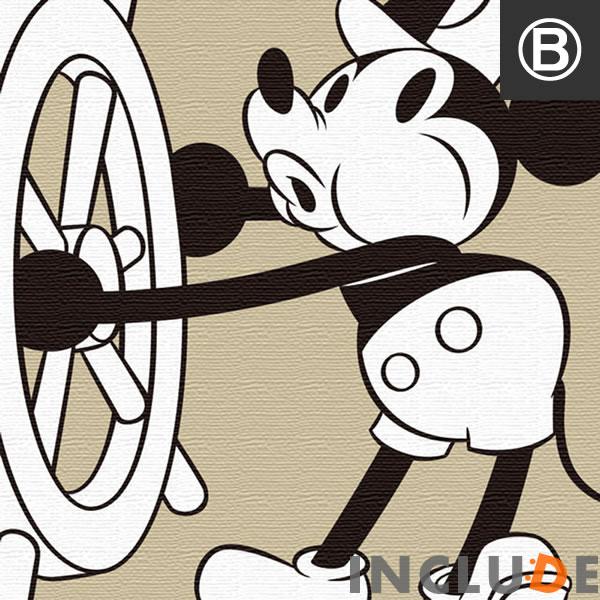 アートパネル ミニー ミッキー 舵 ラダー ミッキー&ミニー 仲良し モノクロ |  | 06