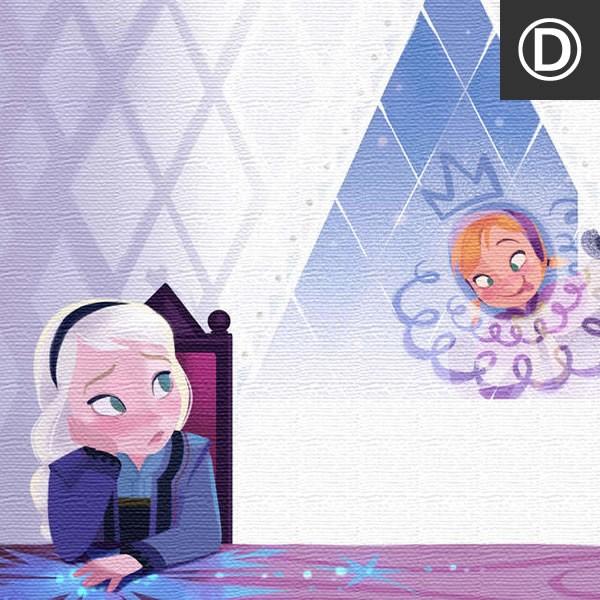 アートパネル ベル ファブリックボード アナと雪の女王 物語 ブランコ 閉じこもり 元気出せ 姉妹 映画 ストーリー Disney |  | 09