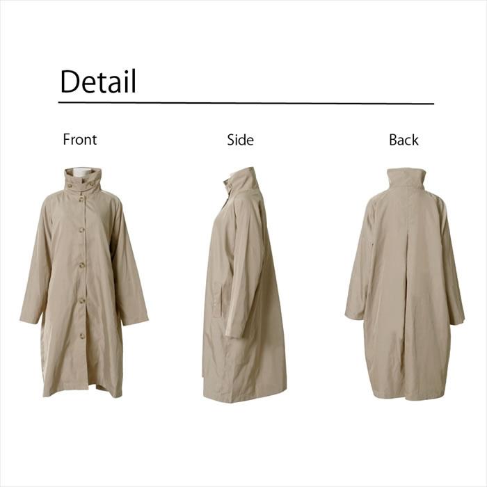 マニッシュな印象の微光沢でしゃり感のある素材のステンカラー ロングコート |  | 12