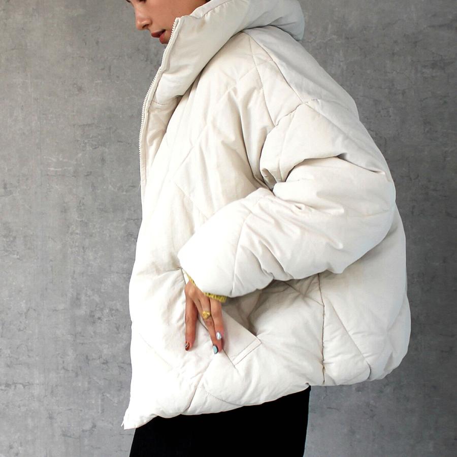 中綿ジャケット シンプルなデザインでマットな生地感と短すぎないちょうどいい丈感 |  | 13
