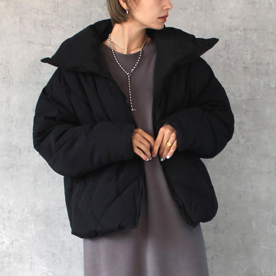中綿ジャケット シンプルなデザインでマットな生地感と短すぎないちょうどいい丈感 |  | 04