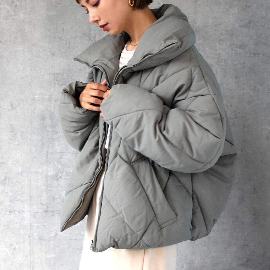 中綿ジャケット シンプルなデザインでマットな生地感と短すぎないちょうどいい丈感 |  | 08