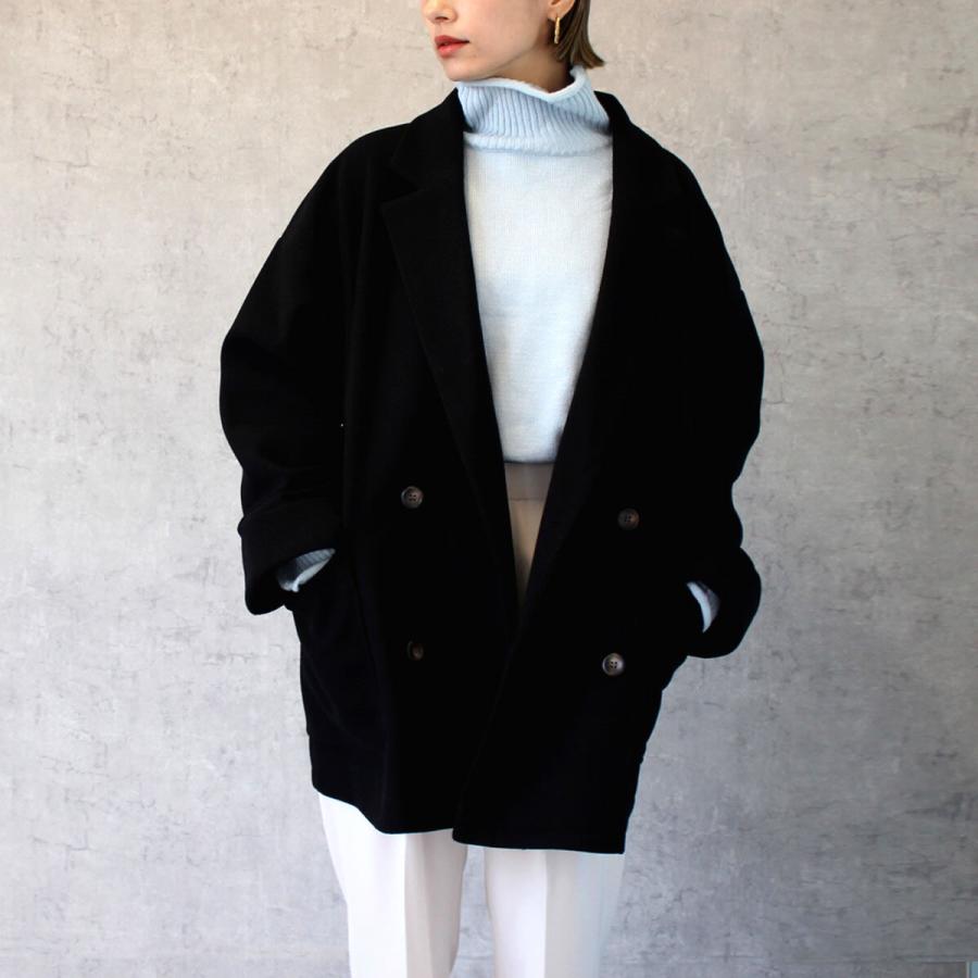 ダブルボタンのテーラードジャケット コート ゆるっとしたシルエットが魅力 |  | 12