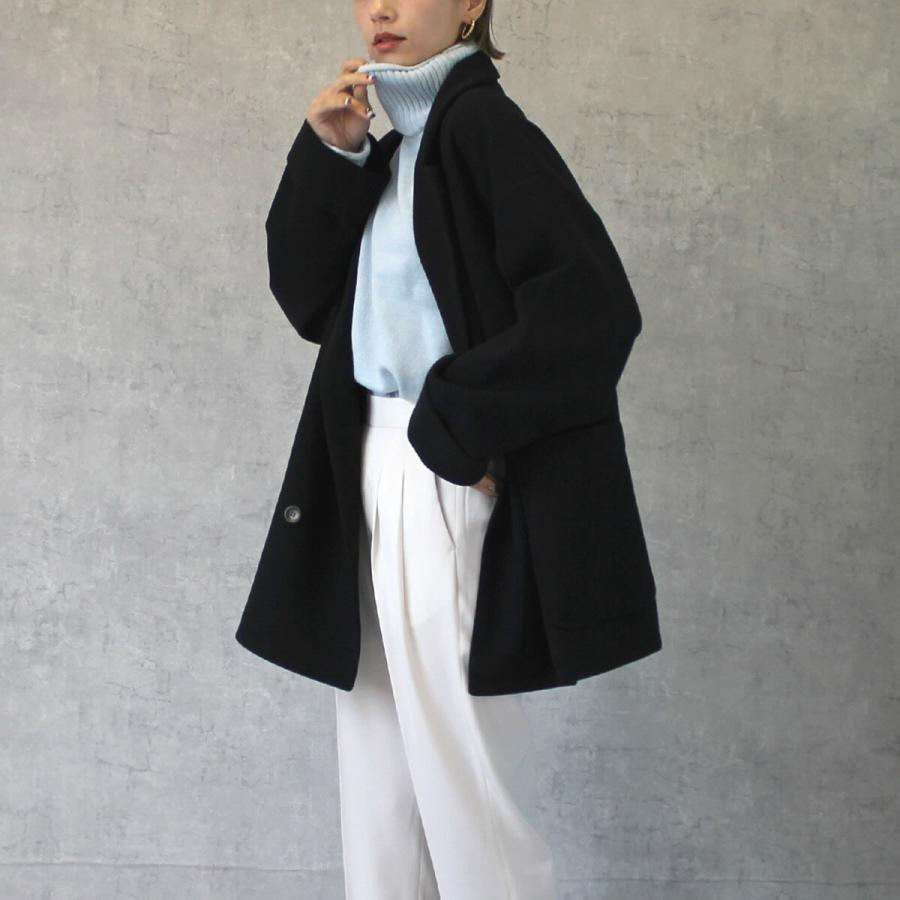 ダブルボタンのテーラードジャケット コート ゆるっとしたシルエットが魅力 |  | 13