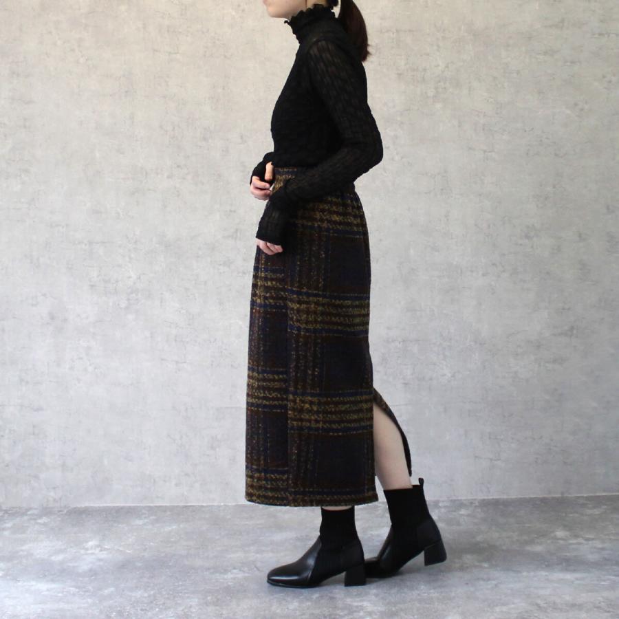 女性らしい透け感で一枚仕込むだけ洗練されたスタイリング　シアーハイネックプルオーバー |  | 04