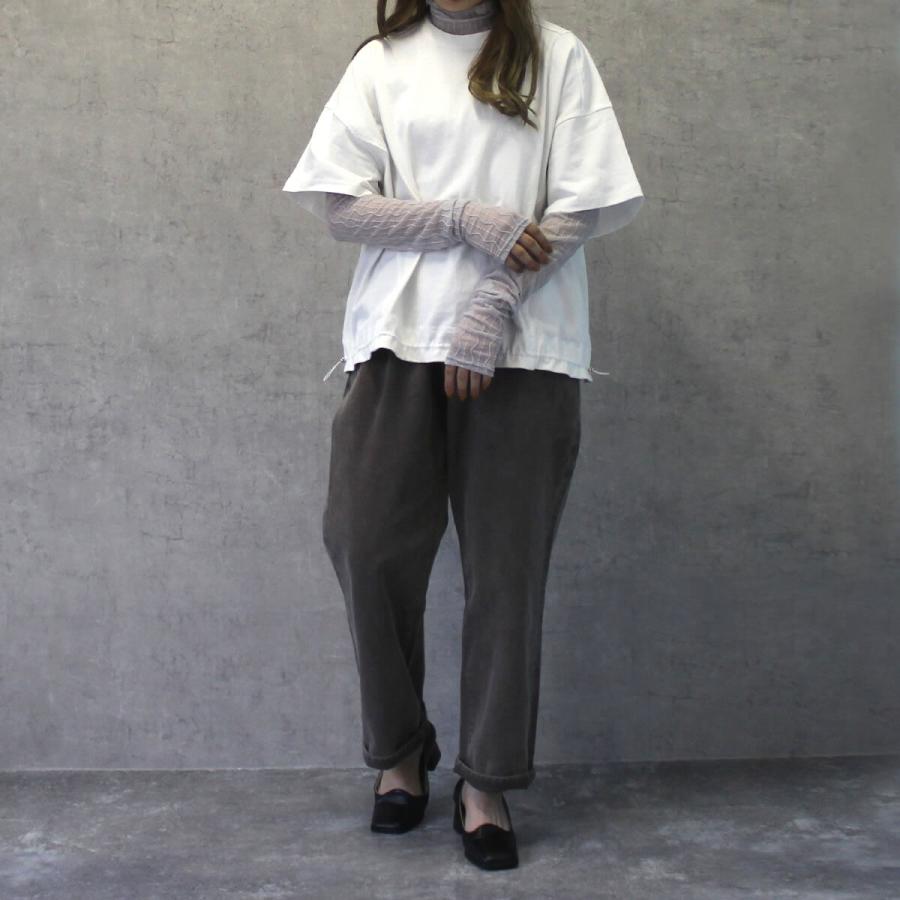 女性らしい透け感で一枚仕込むだけ洗練されたスタイリング　シアーハイネックプルオーバー |  | 06