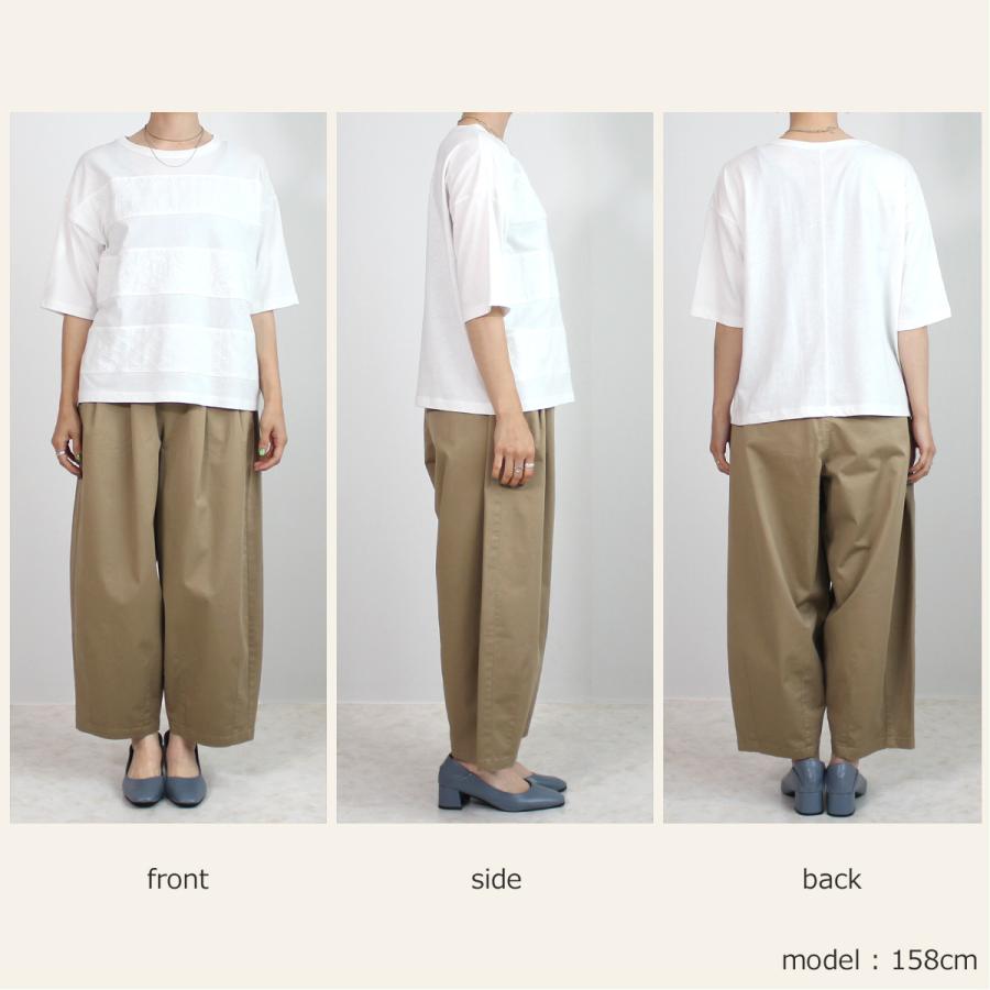 異なる３種類のレースで切り替えた大人かわいいTシャツ |  | 09