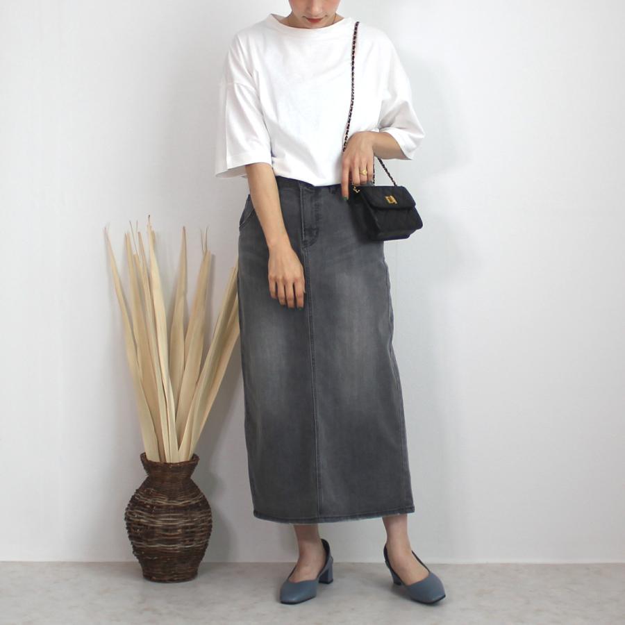 肩の落ちたドロップショルダーが大人のリラックススタイル創るワイドシルエットTシャツ |  | 03