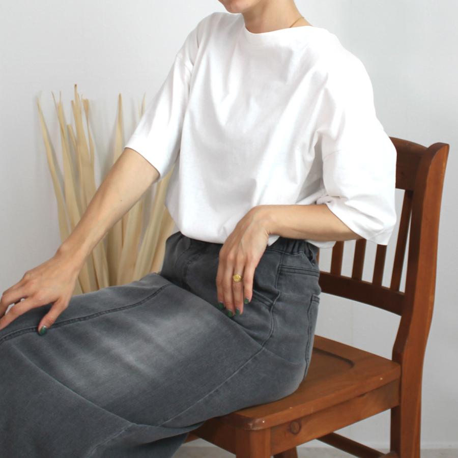肩の落ちたドロップショルダーが大人のリラックススタイル創るワイドシルエットTシャツ |  | 04