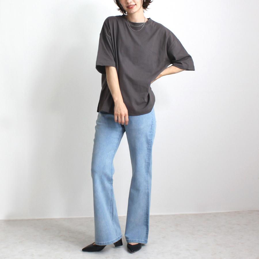肩の落ちたドロップショルダーが大人のリラックススタイル創るワイドシルエットTシャツ |  | 09