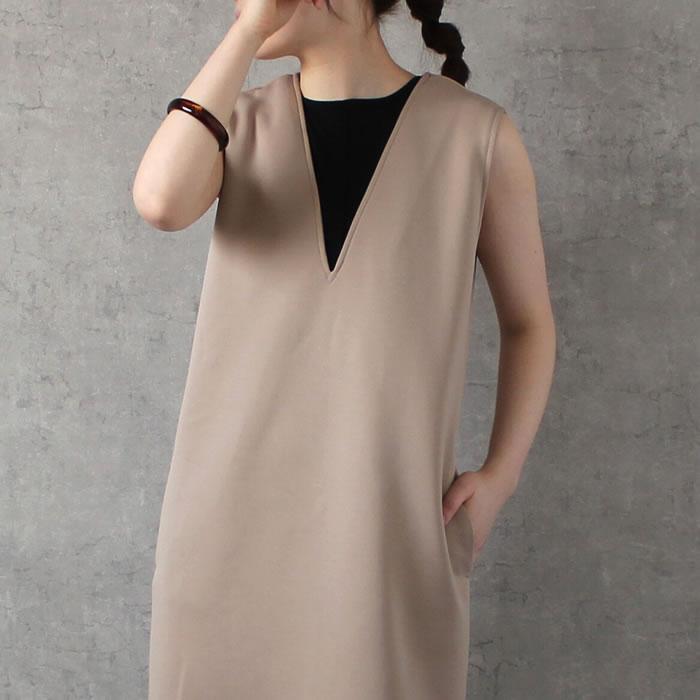 レイヤードが楽しくなる深Vネックロングワンピース |  | 08