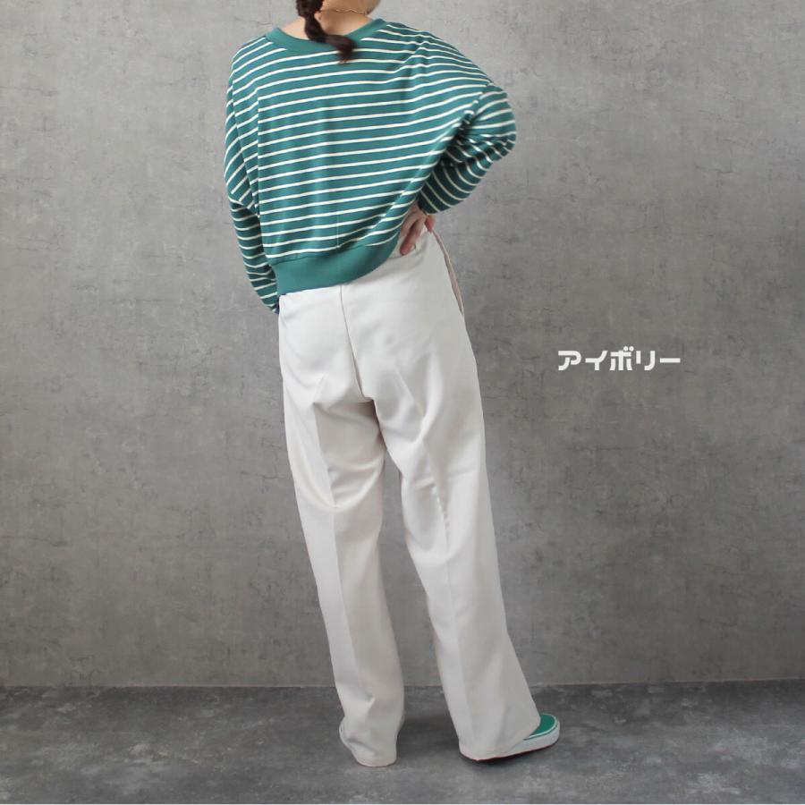 落ち感のあるストレートシルエット ハイウエストデザイン ワイドロングパンツ |  | 09