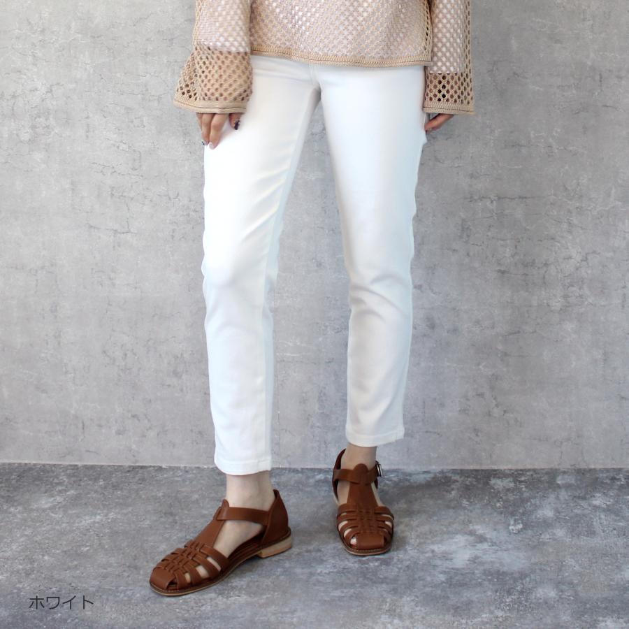 吸水速乾 接触冷感デニムスキニーパンツ(股下63ｃｍ）UVカット 洗濯が楽ちん |  | 03