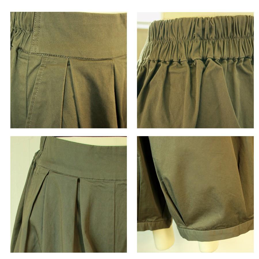 裾巾太めのゆったりツイルパンツ カラーピエロキュロット |  | 09