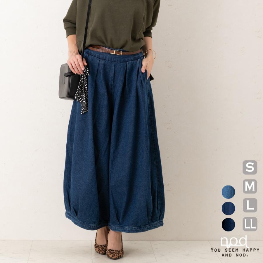 裾巾太めのゆったりデニムピエロキュロット |  | 06