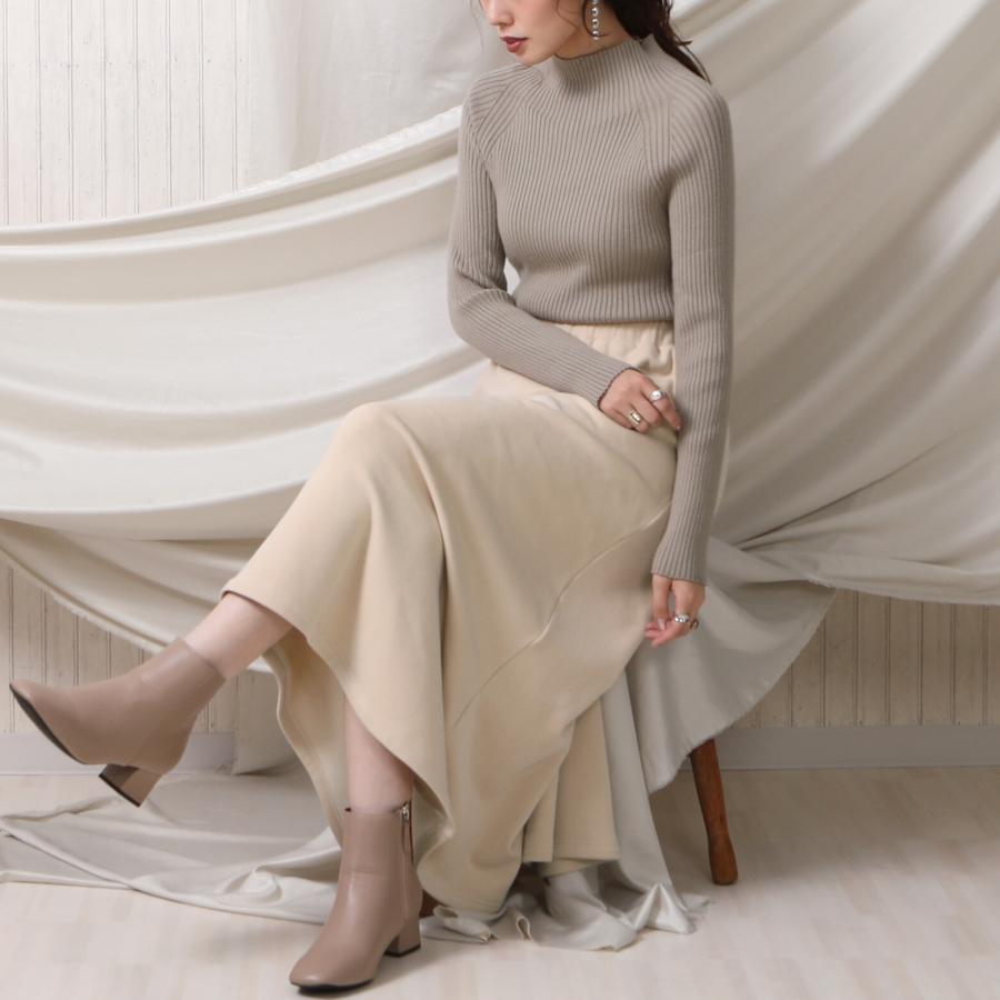 肌にうるおいを与えるアルガンオイル加工でしっとりなめらか裏シャギーロングスカート |  | 10