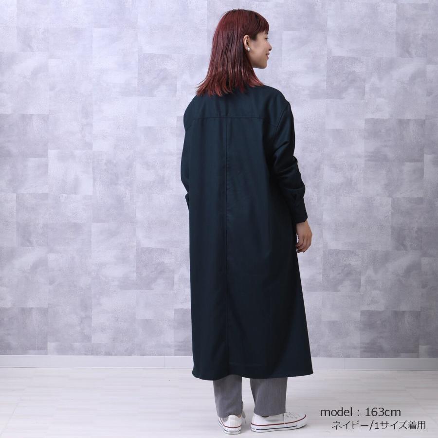 後ろ丈を長めにしたハイセンスなロングシャツ ギャバ起毛バックロングシャツ |  | 14