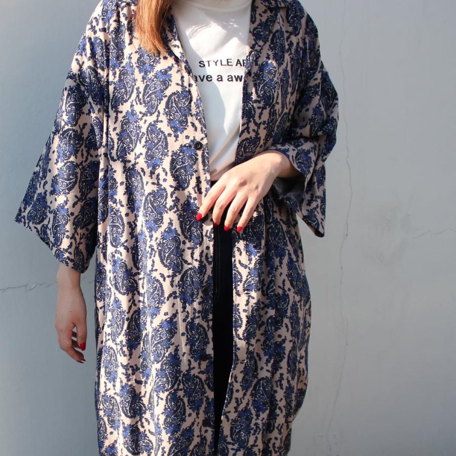 トレンド感のある柄がワンポイント。オープンカラースーパーBIGシャツ |  | 01