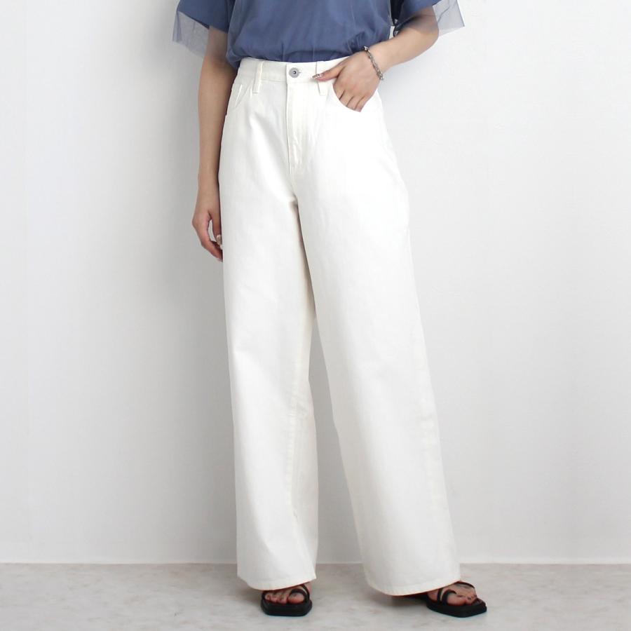 女性らしいゆるっとしたシルエットが特徴のデニムワイドパンツ |  | 06