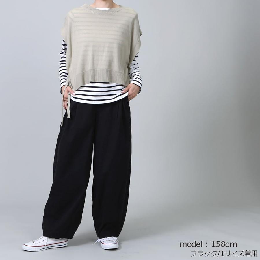 薄手のワッシャー素材を使用したプルオンタイプのサーカスパンツ |  | 05