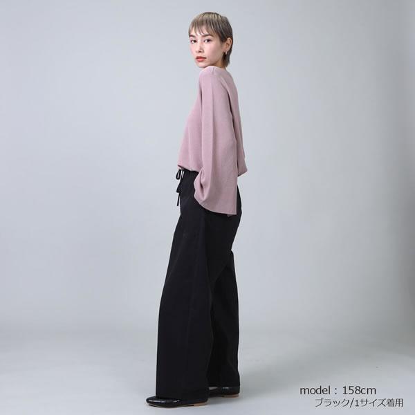 少し丸みにあるシルエットが特徴のドローストリング仕様　ヴィンテージコットンベイカーパンツ |  | 06