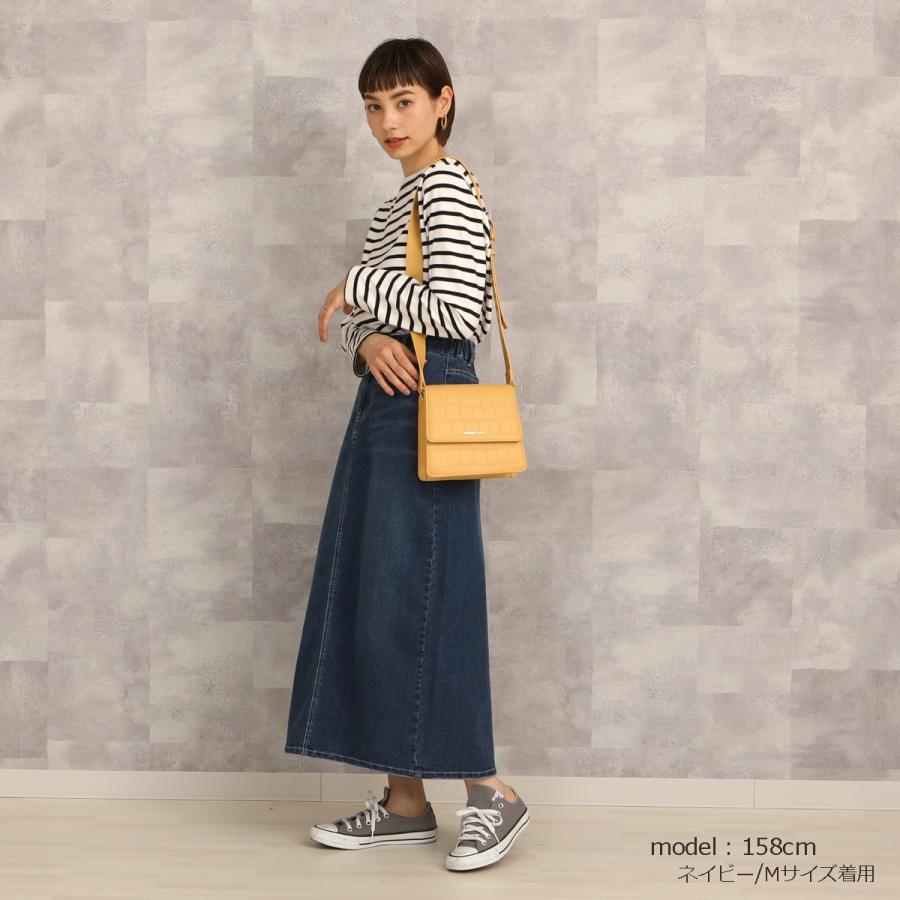 環境に優しいリサイクルデニムを使用したセミタイトロングスカート |  | 04