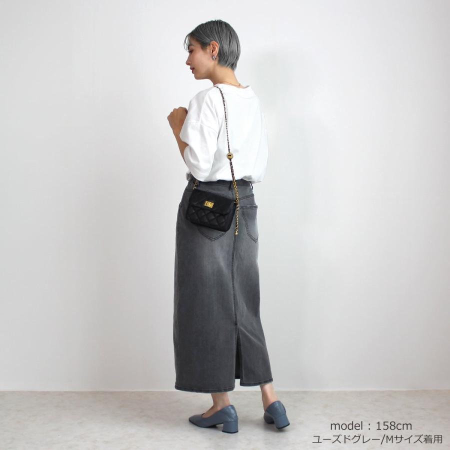 環境に優しいリサイクルデニムを使用したセミタイトロングスカート |  | 08