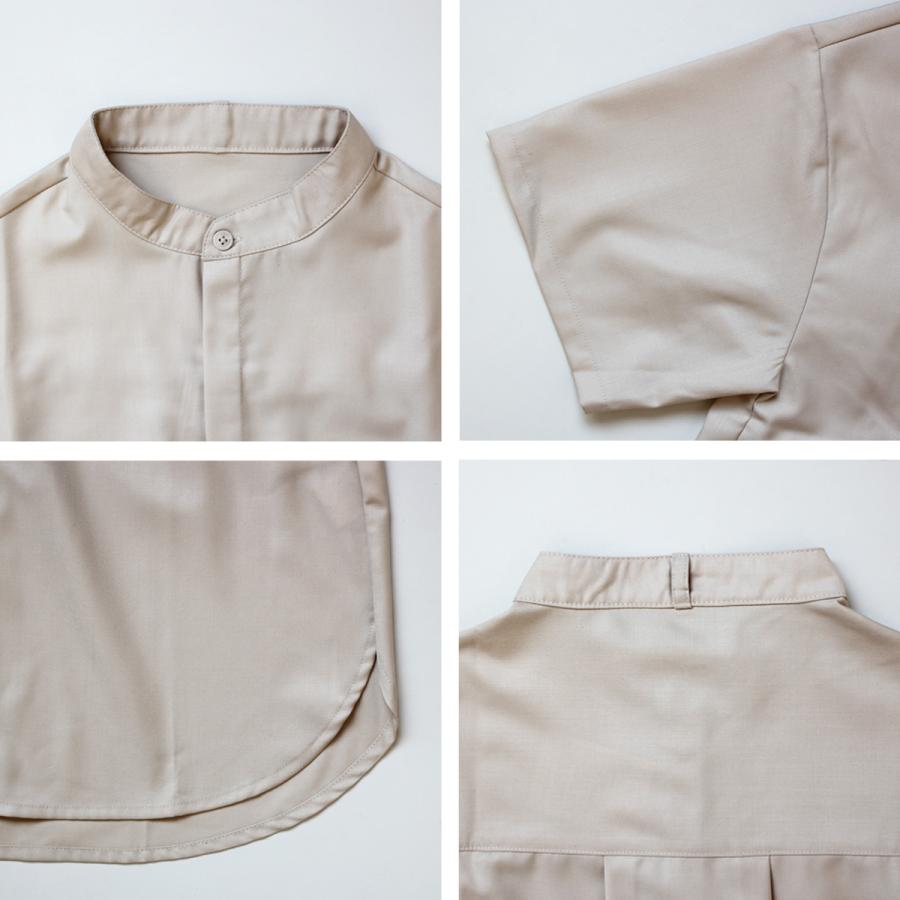 取り外し可能なボウタイ付き 異なる表情を楽しめる2WAY バンドカラーブラウス |  | 14