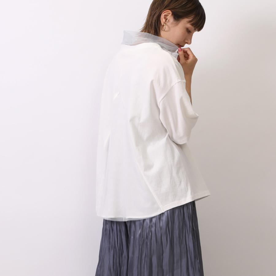 首元のレースと背中の切り替えがポイントのフレアラインTシャツ |  | 11