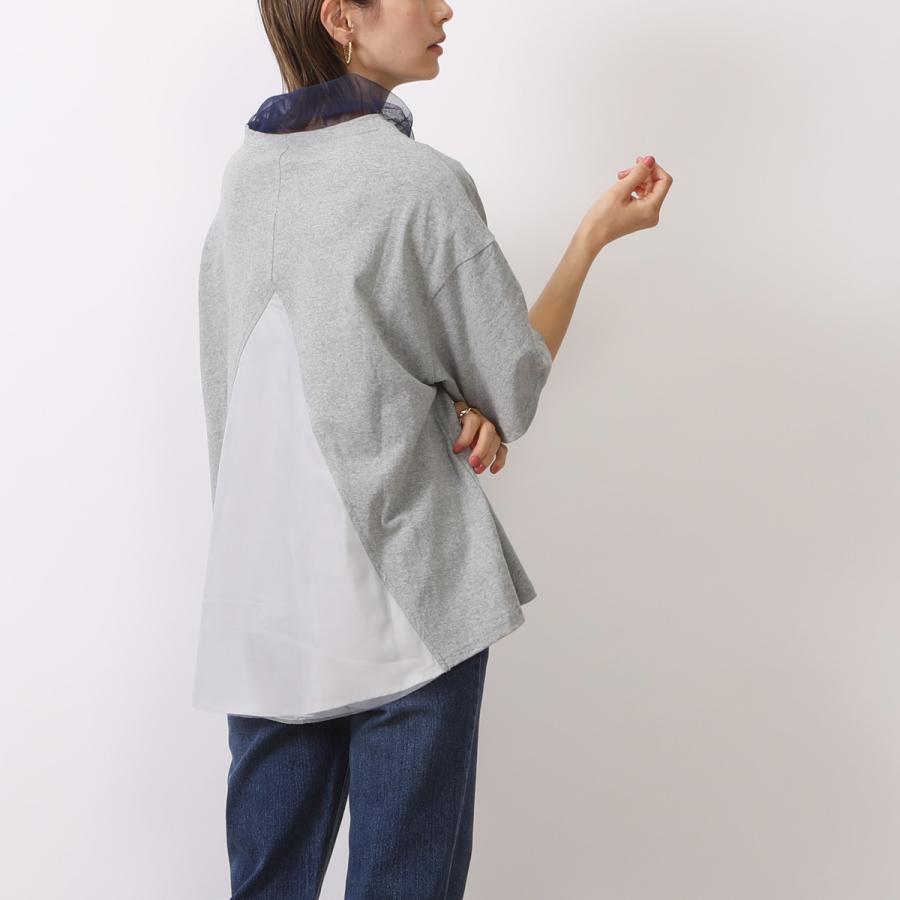 首元のレースと背中の切り替えがポイントのフレアラインTシャツ |  | 05