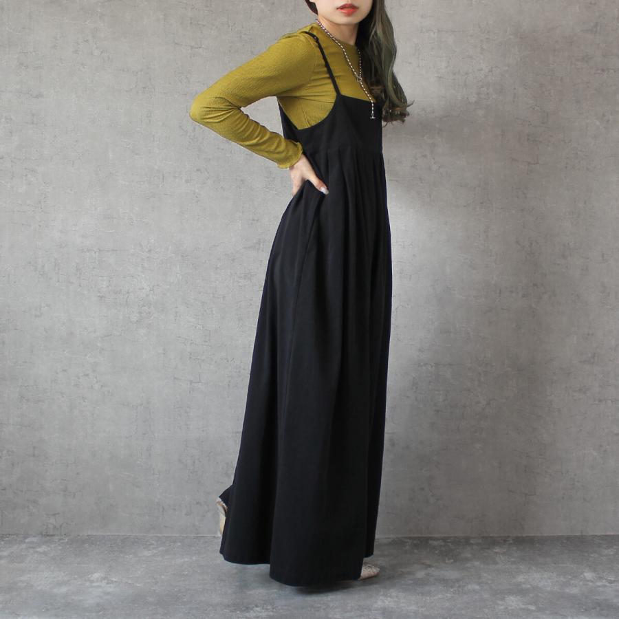 2022秋 ウェストのたっぷりギャザーでスカートに見えるキャミワイドサロペットパンツ |  | 11