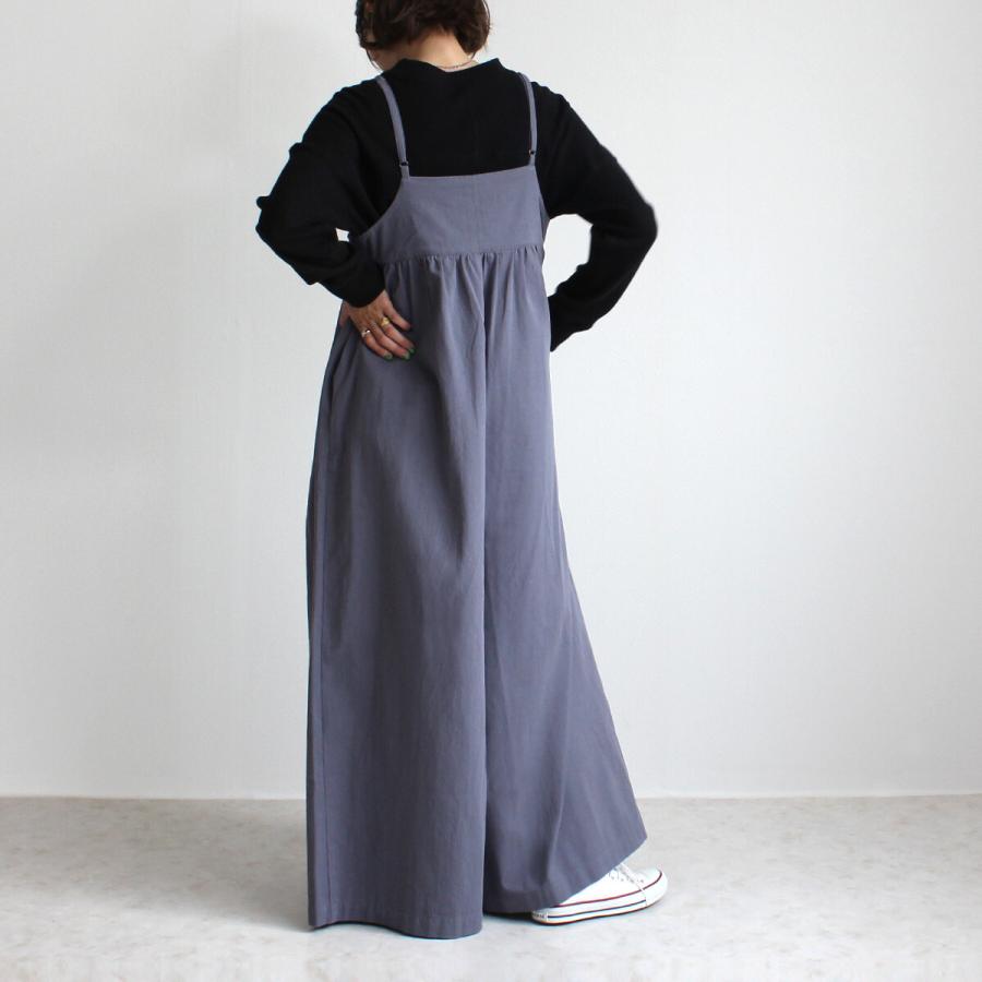 2022秋 ウェストのたっぷりギャザーでスカートに見えるキャミワイドサロペットパンツ |  | 05