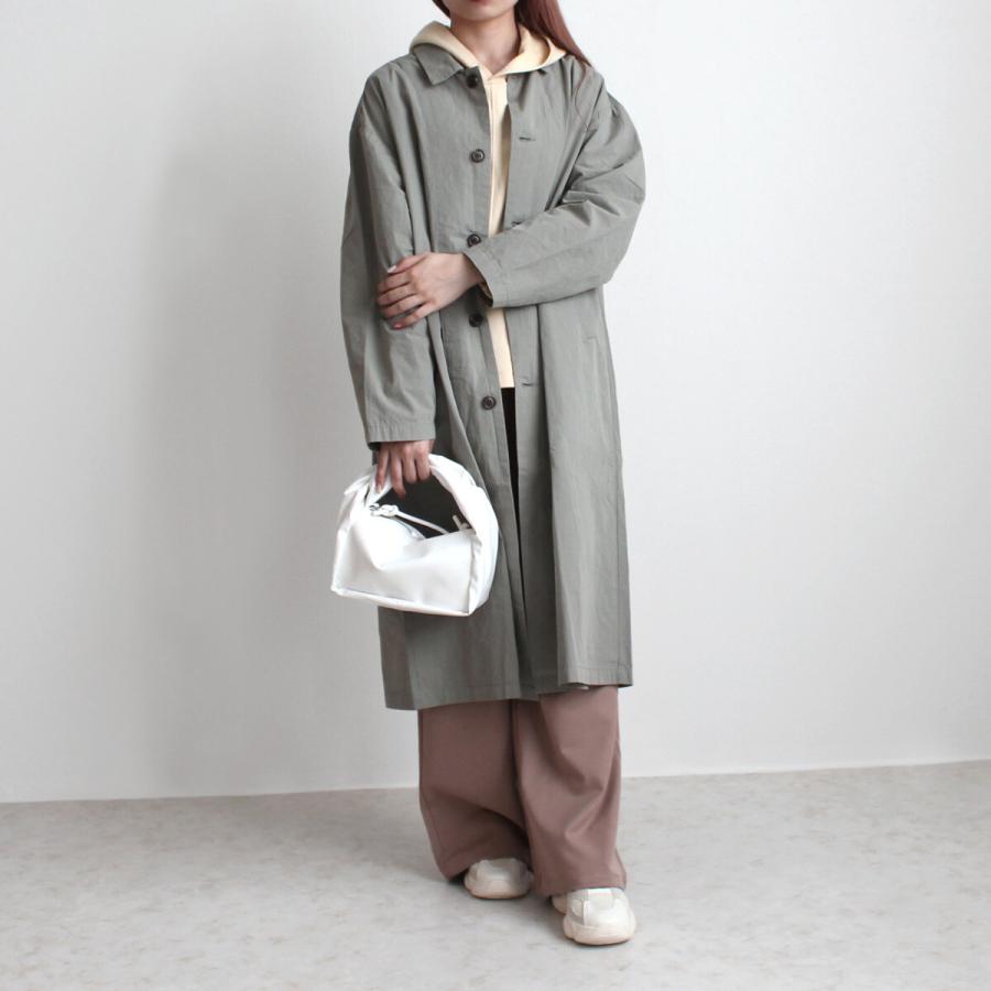 ロングコート ステンカラーコート ワッシャー加工による立体感のあるしわ感が味のある雰囲気 |  | 04