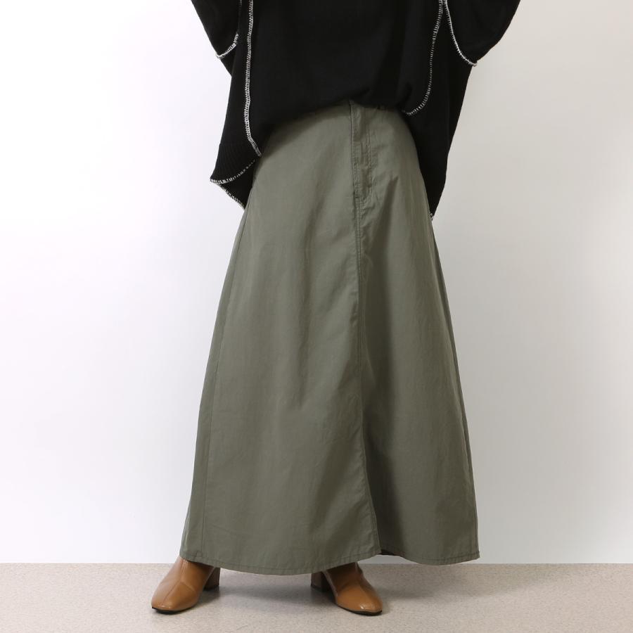 コットン素材のワッシャー加工が醸し出す大人可愛いロングスカート |  | 03