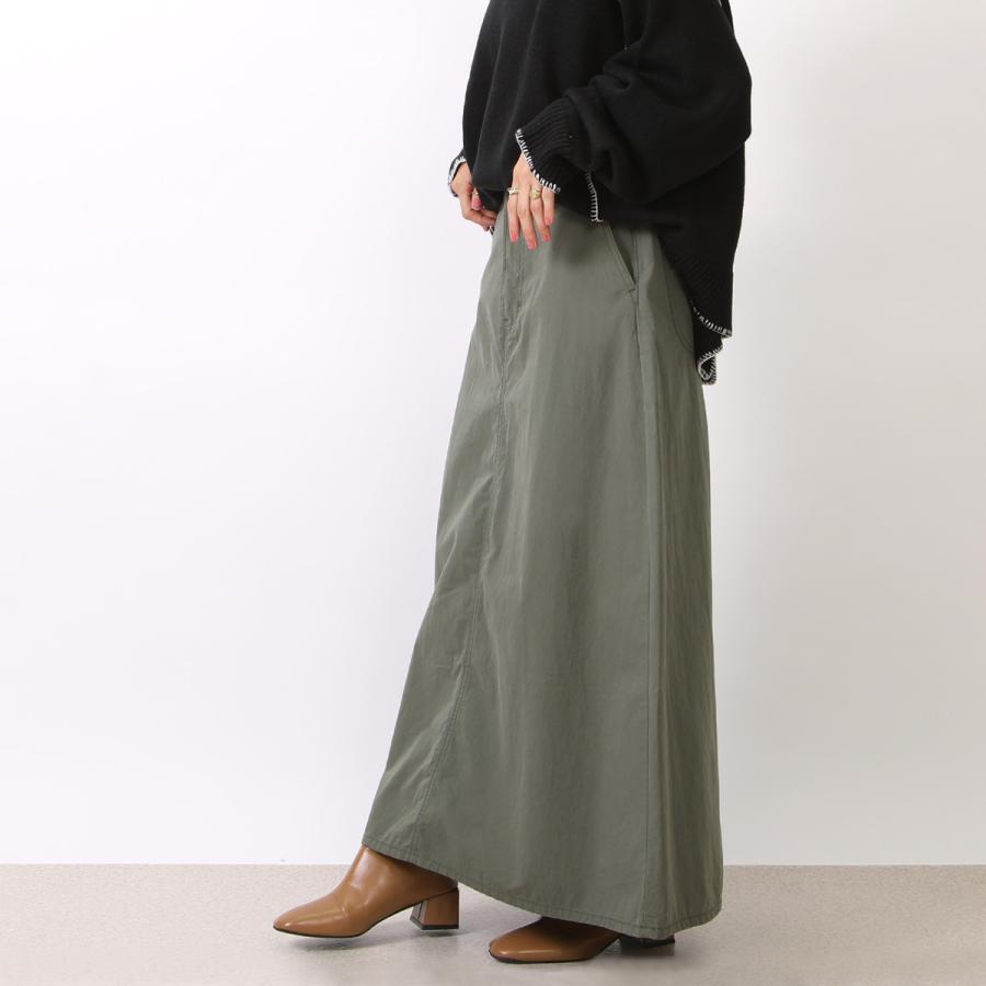 コットン素材のワッシャー加工が醸し出す大人可愛いロングスカート |  | 04