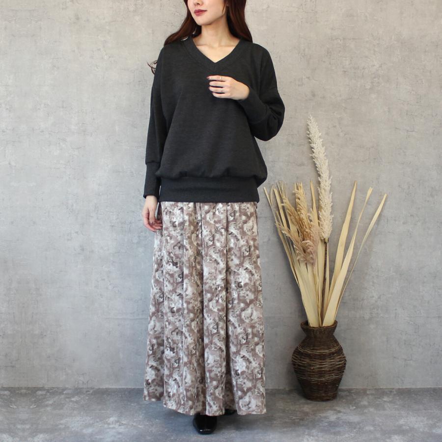 暖か 裏シャギー アルガンオイル加工+裏シャギーVネックプルオーバー |  | 11