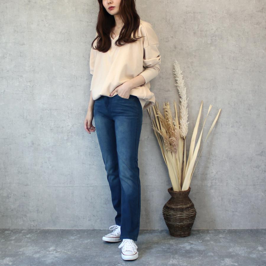 暖か 裏シャギー アルガンオイル加工+裏シャギーVネックプルオーバー |  | 05