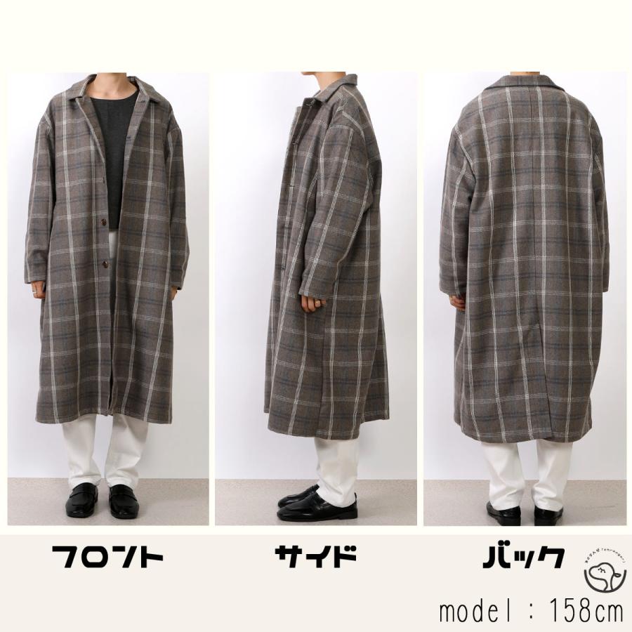 トレンドの大柄チェック柄がベーシックなデザインのチェックコート |  | 10