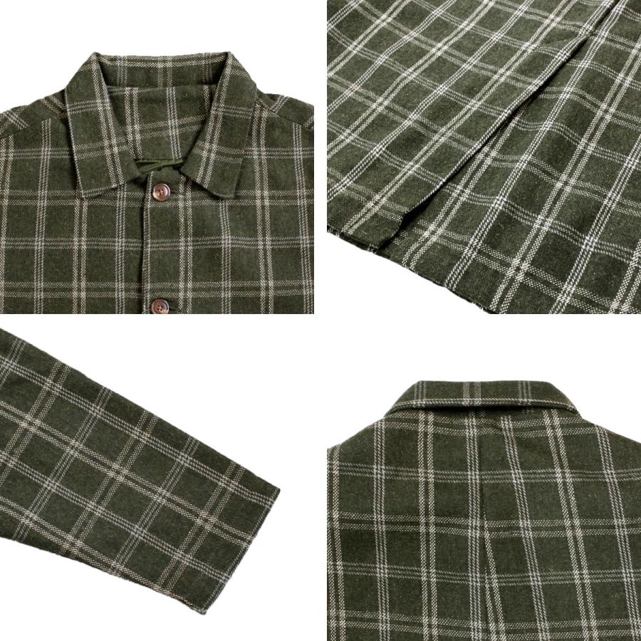 トレンドの大柄チェック柄がベーシックなデザインのチェックコート |  | 11