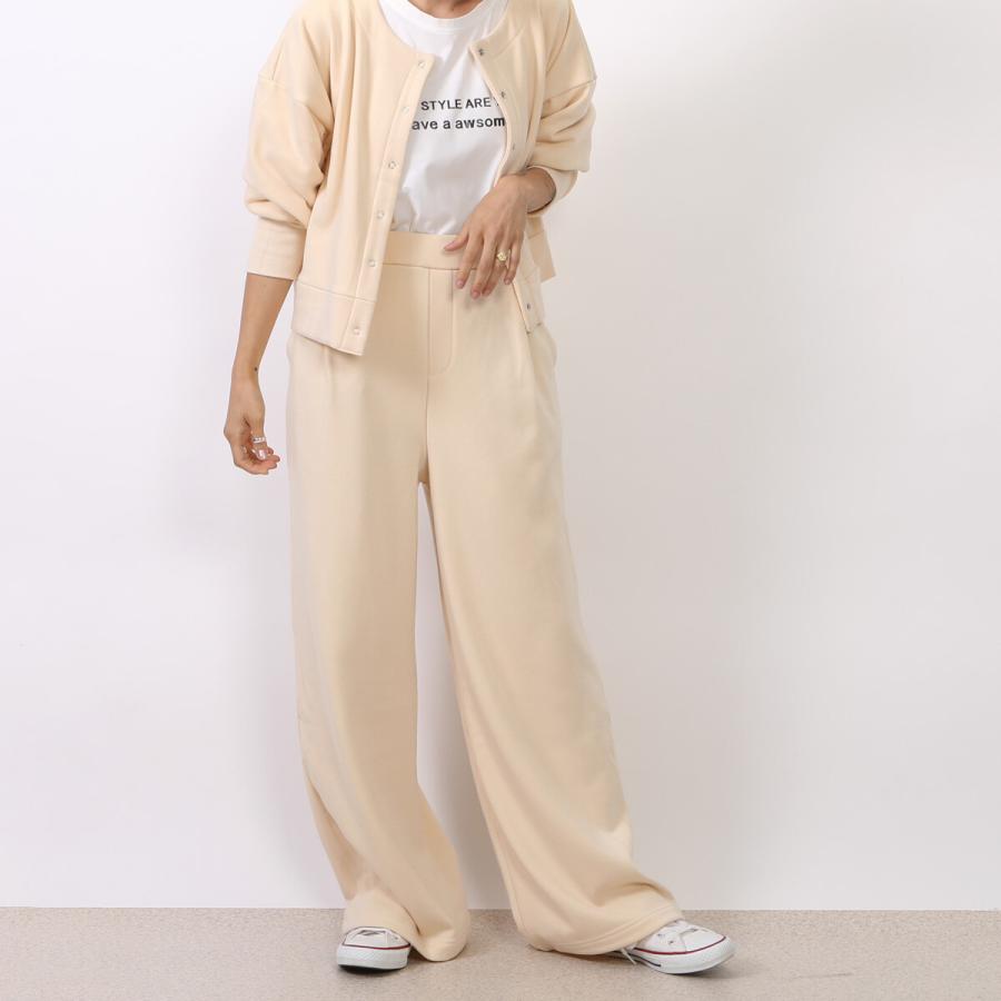 暖か裏シャギー アルガンオイル加工+裏シャギーワイドパンツ |  | 01