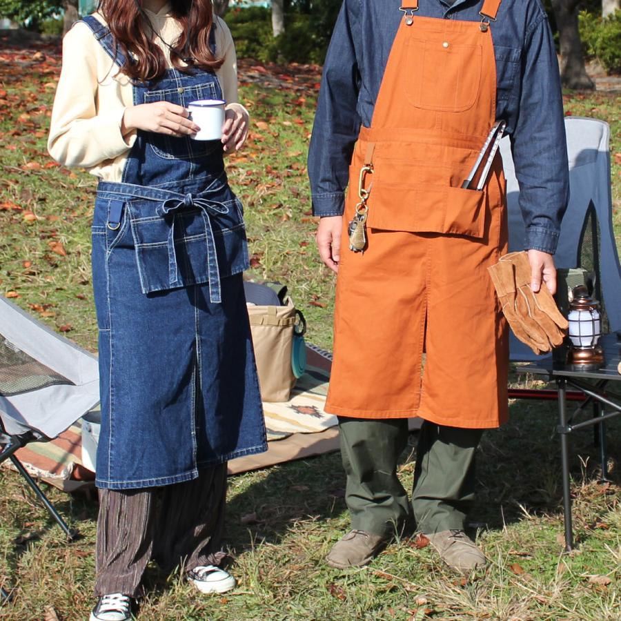 アウトドアにもワークファッションにも使える多機能おしゃれエプロン | 